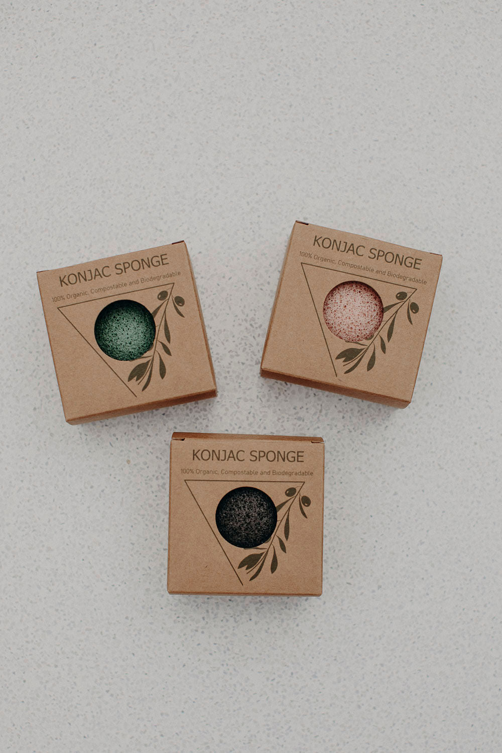 Set of 3 Konjac Sponges | Gentle Exfoliation & Deep Cleansing