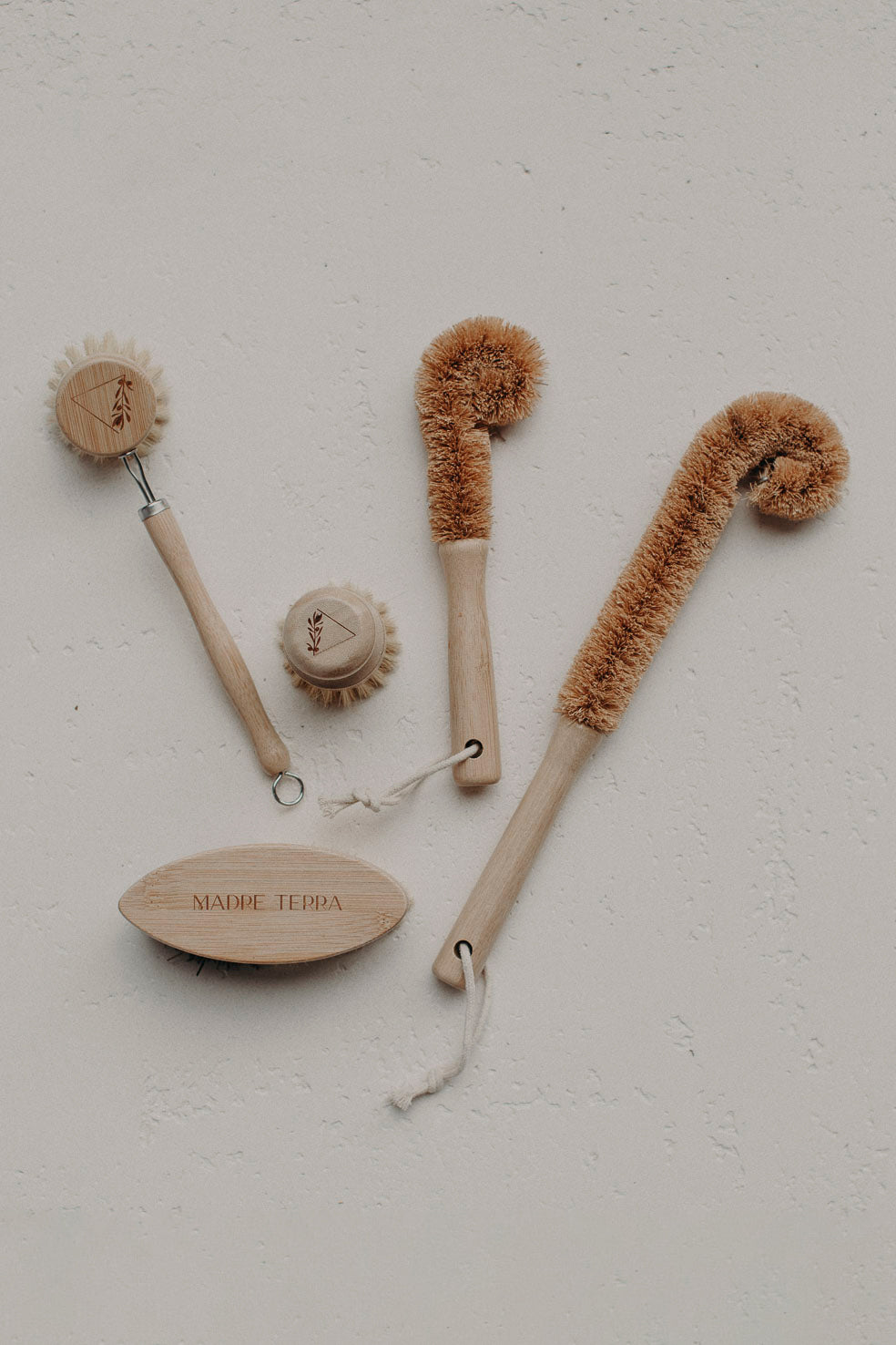 Eco-Friendly Bamboo Brush Sets - Biodegradable & Versatile Cleaning Tools