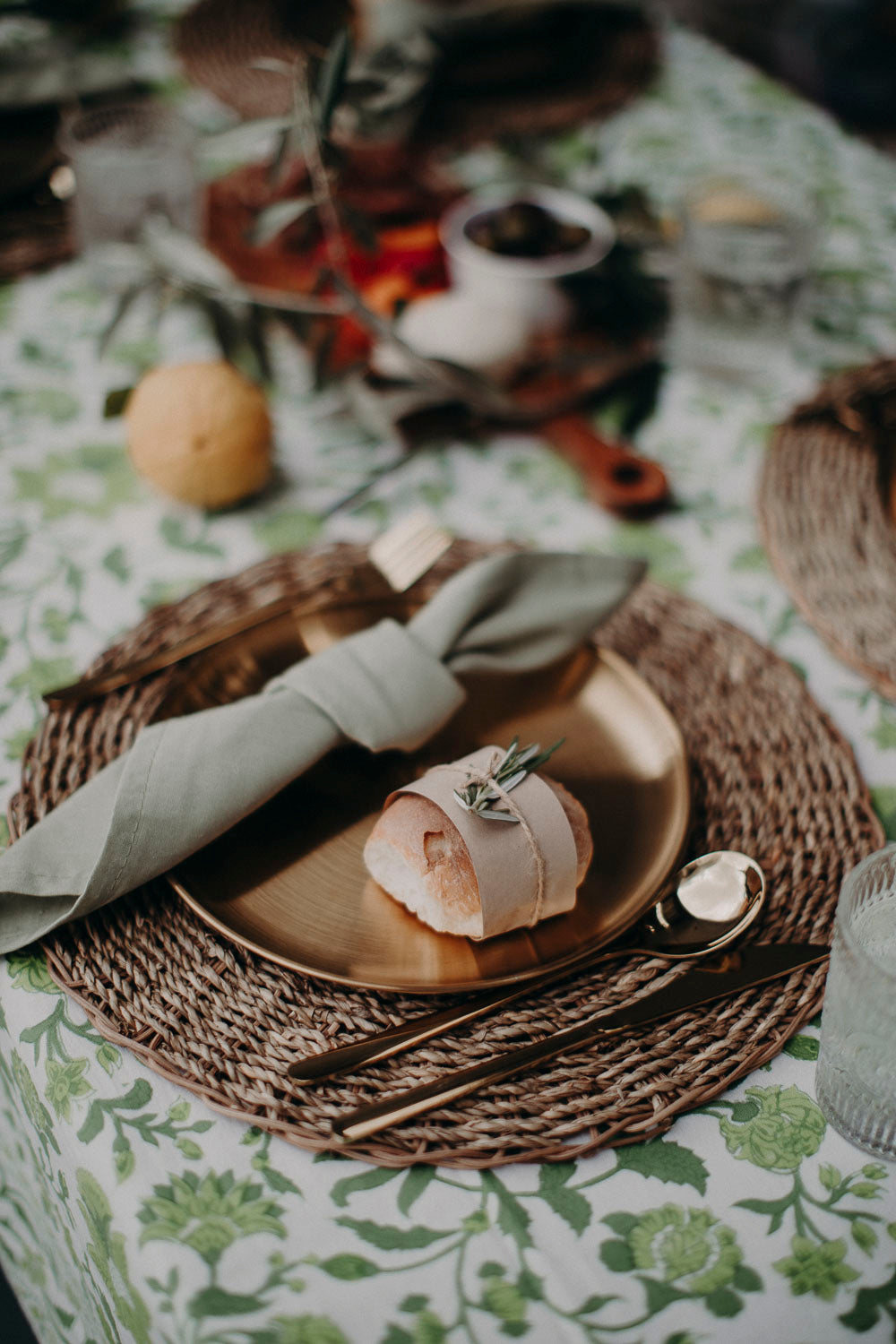 Set of 4 Raffia Placemats