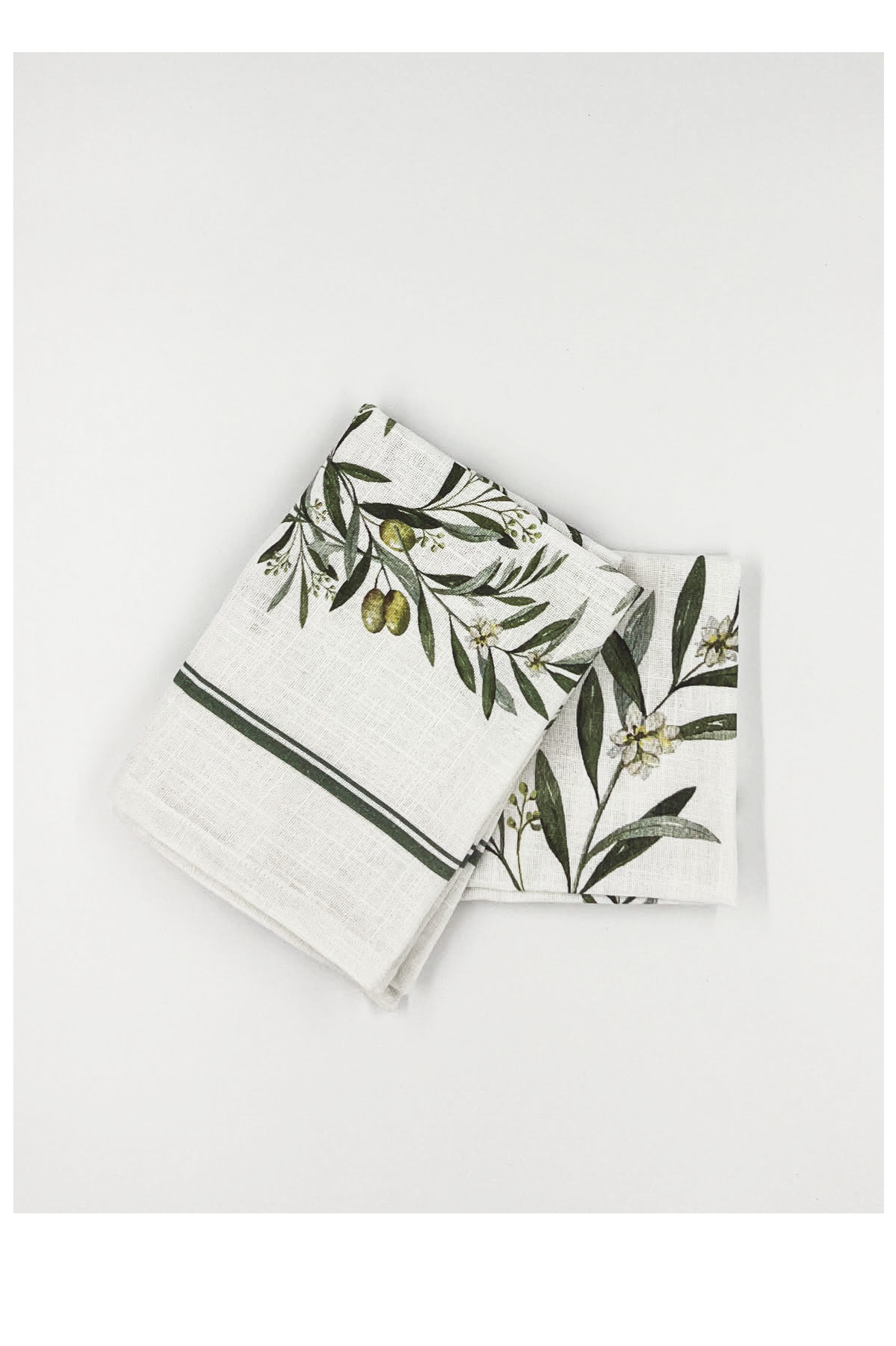 100% Cotton Tea Towel | Olive | 2 Set