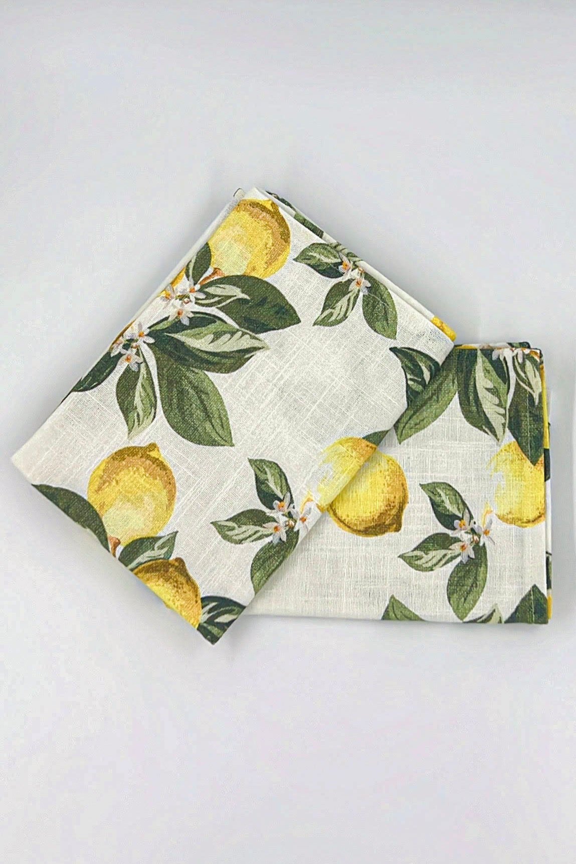 100% Cotton Tea Towel | Lemon | 2 Set