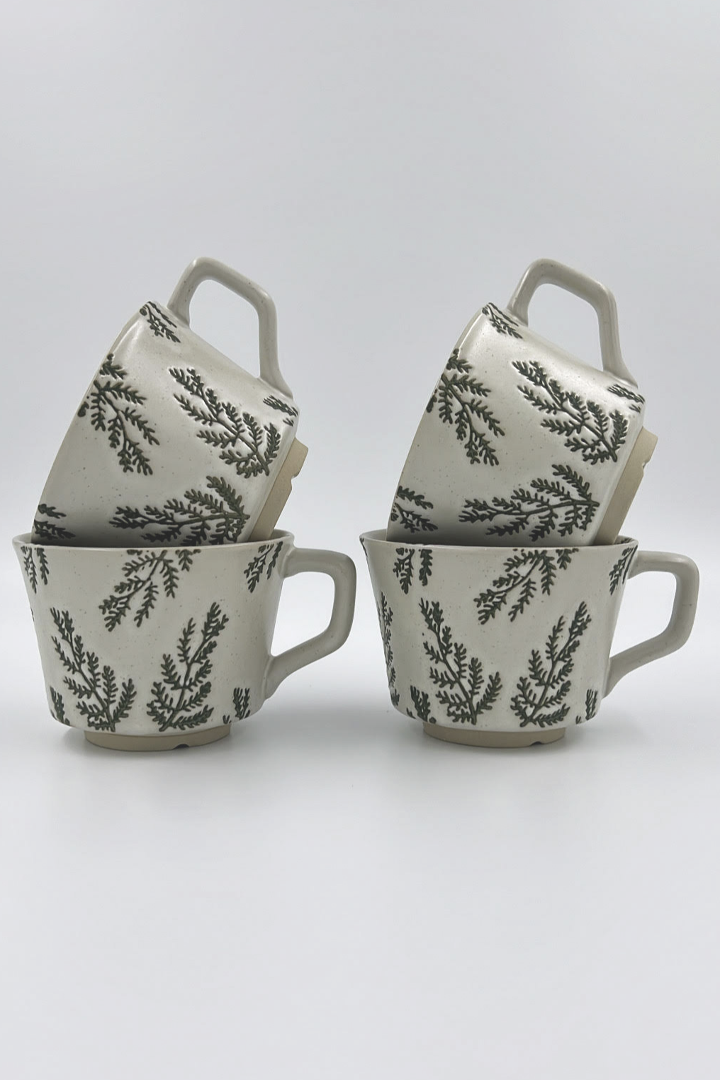 Tea and Coffee Cups - Wild Herbs - 4 Set