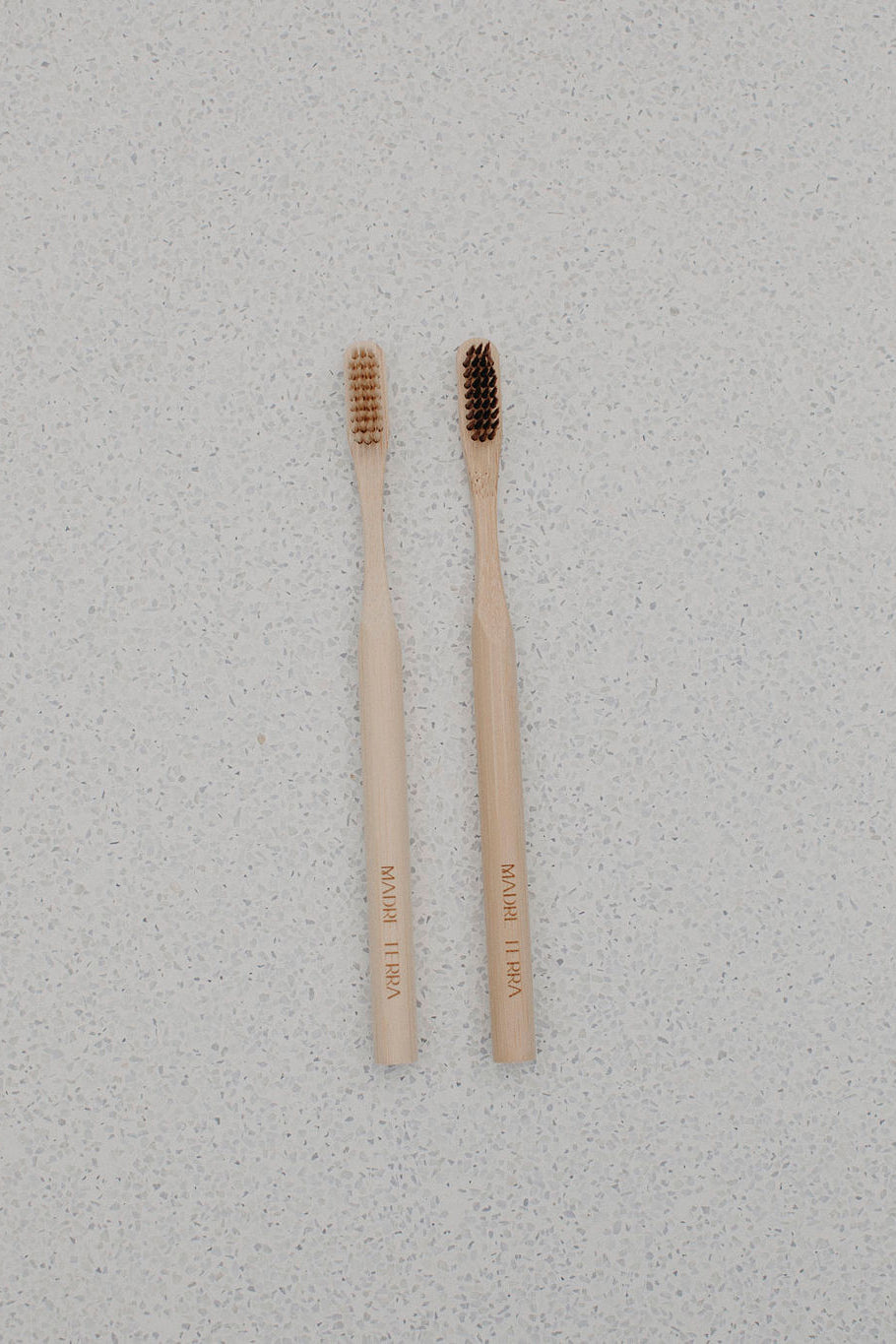 Bamboo Toothbrush 2 Pack - Beige & Brown | Eco-Friendly & Biodegradable