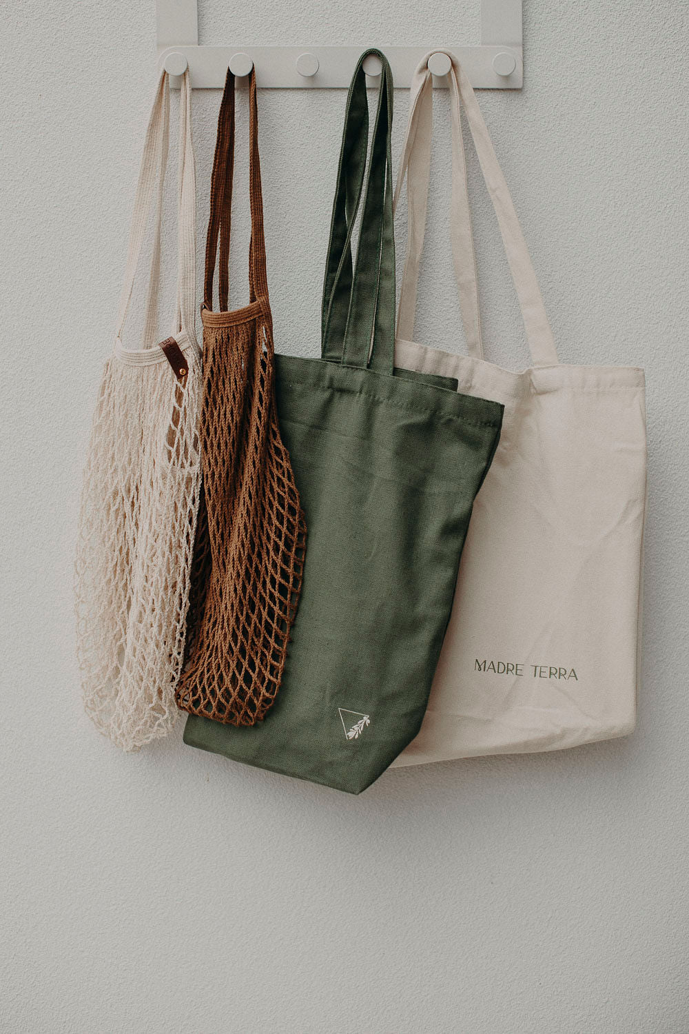 100% Organic Cotton Net Tote Bag - Vanilla